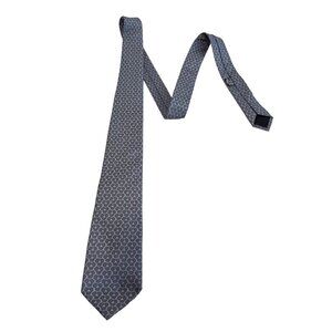 Marc Jacobs tie necktie gray circular design 100% silk